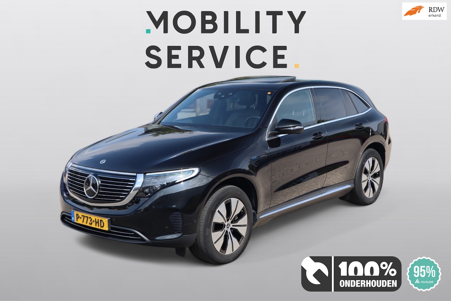 Mercedes-Benz EQC - 400 4MATIC Premium 80 kWh Pano Trekhaak Matrix CarPlay VC - AutoWereld.nl