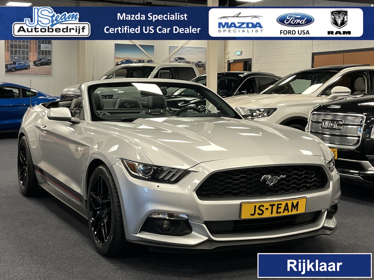 Ford Mustang Convertible - 3.7i V6 Premium 305PK Automaat Lederen bekleding Camera 19inch - AutoWereld.nl