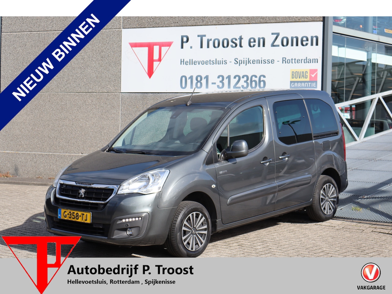 Peugeot Partner Tepee - Electric Active NL Auto/Parkeersensoren/Achteruitrijcamera/airco/Elektrische ramen/Central - AutoWereld.nl