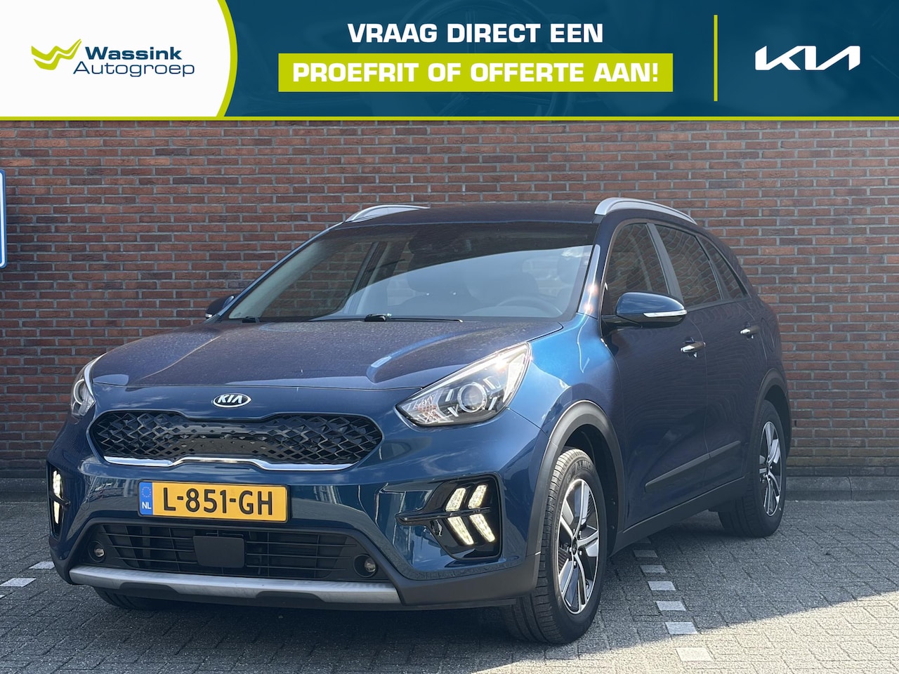 Kia Niro - 1.6 GDi Hybrid DynamicLine I Navigatie I Achteruitrijcamera I Airco I Hoge instap I - AutoWereld.nl