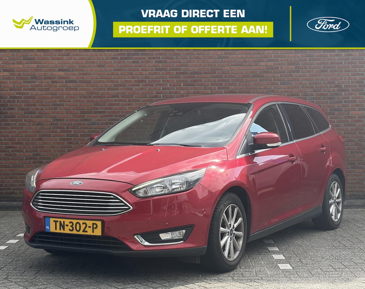 Ford Focus Wagon - 1.0 Titanium I Navigatie I Trekhaak I Airco I - AutoWereld.nl