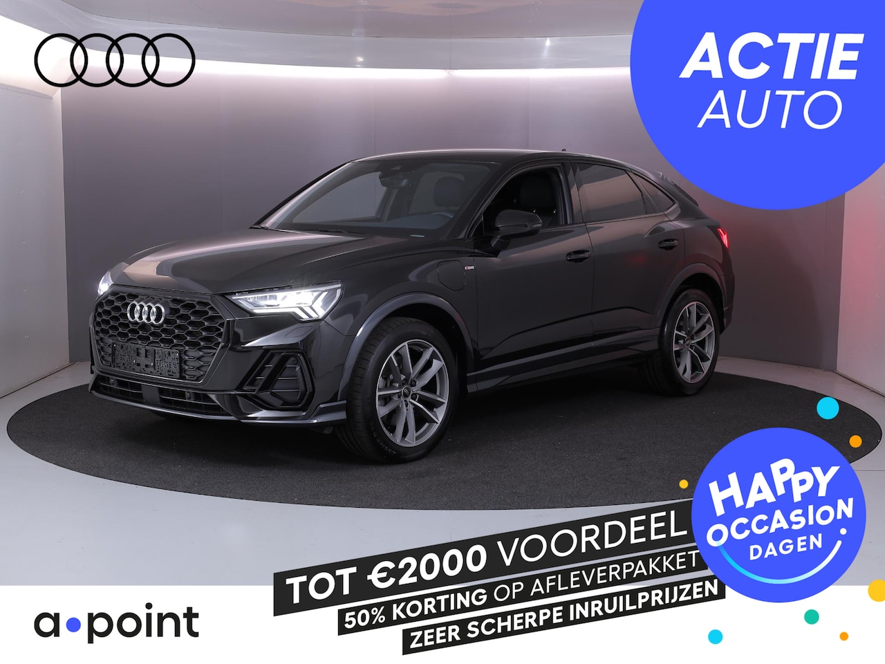 Audi Q3 Sportback - 45 TFSI e S Edition 245 pk S-tronic | Privatelease vanaf €700,- pm | Achteruitrijcamera | - AutoWereld.nl