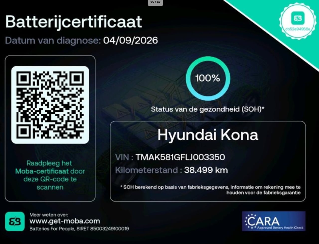 Hyundai Kona Electric - EV Limited 64 kWh 100% SOH LEDER MEMORY - AutoWereld.nl