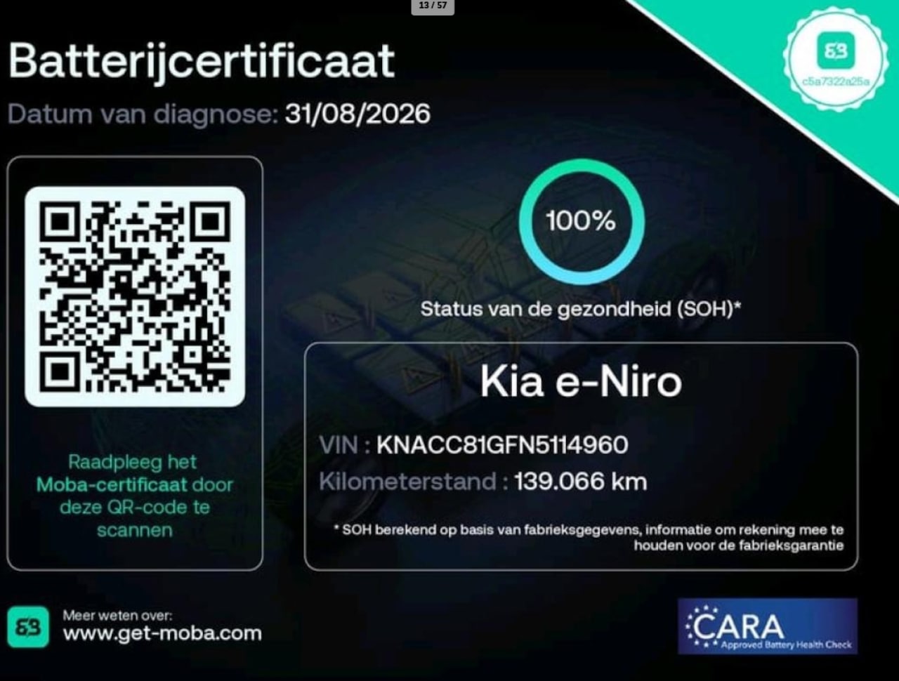 Kia e-Niro - DynamicPlusLine 64 kWh 100% SOH OPEN DAK WARMTEPOMP - AutoWereld.nl