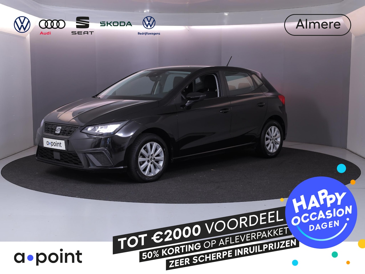 SEAT Ibiza - 1.0 EcoTSI Style Business Connect 95 pk | Navigatie via App | Parkeersensoren achter | Aut - AutoWereld.nl