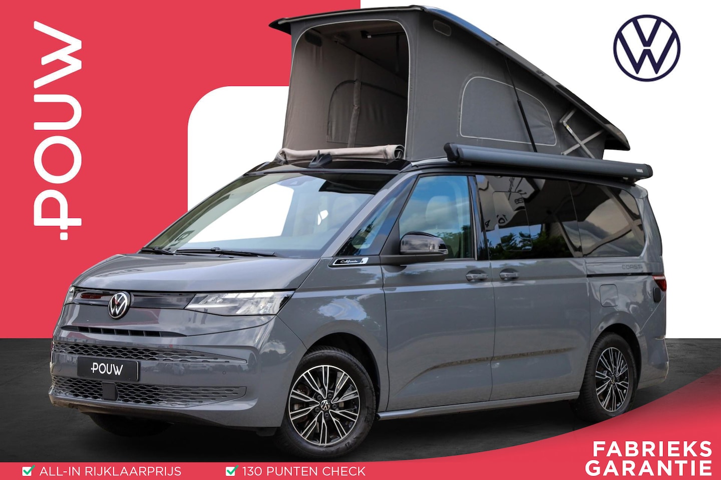 Volkswagen Transporter California - Coast 1.5 TSI eHybrid 245pk DSG 4MOTION | Trekhaak Wegklapbaar | Cruise Control | Voorstoe - AutoWereld.nl