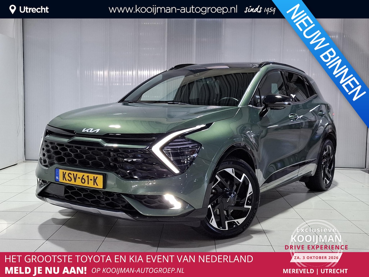Kia Sportage - 1.6 T-GDi Plug-in Hybrid AWD GT-PlusLine Stoel en Stuur verwarming, Schuif kantel dak, App - AutoWereld.nl
