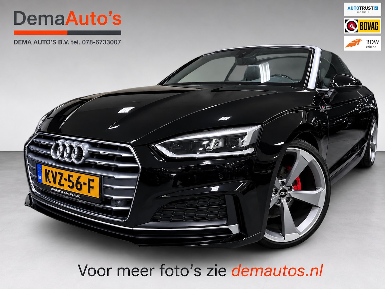 Audi A5 Cabriolet - 40 TFSI 3X S-LINE RS-LEDER/STOELMASSAGE/CAM/DAB/CARPLAY/V-COCKPIT/// - AutoWereld.nl