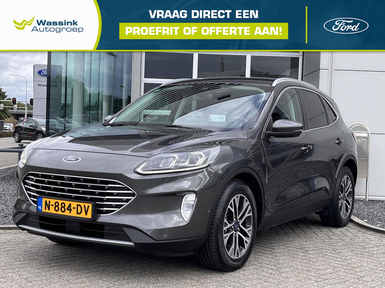 Ford Kuga - 2.5 PHEV Titanium X Winterpack | Electrische achterklep | Cruise control adaptief | Carpla - AutoWereld.nl