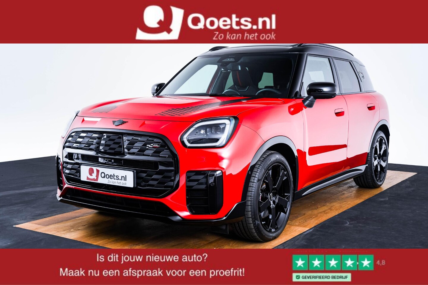 MINI Countryman - SE ALL4 John Cooper Works L Glazen panoramadak - Head up - Harman Kardon - Driving/Parking - AutoWereld.nl