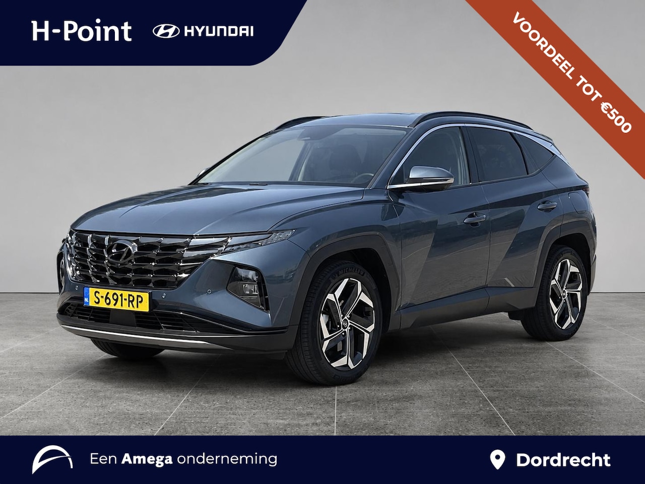Hyundai Tucson - Premium 1.6 T-GDI HEV 230pk | LEDER | STOELVENTILATIE + VERW. | BLIND SPOT CAMERA | KEYLES - AutoWereld.nl