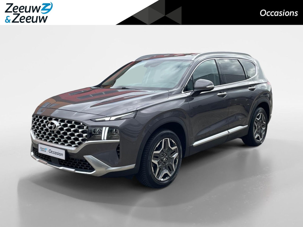 Hyundai Santa Fe - 1.6 T-GDI HEV Premium 7p. | Lederen bekleding| Stoelverwarming/koeling| Stuurverwarming| E - AutoWereld.nl