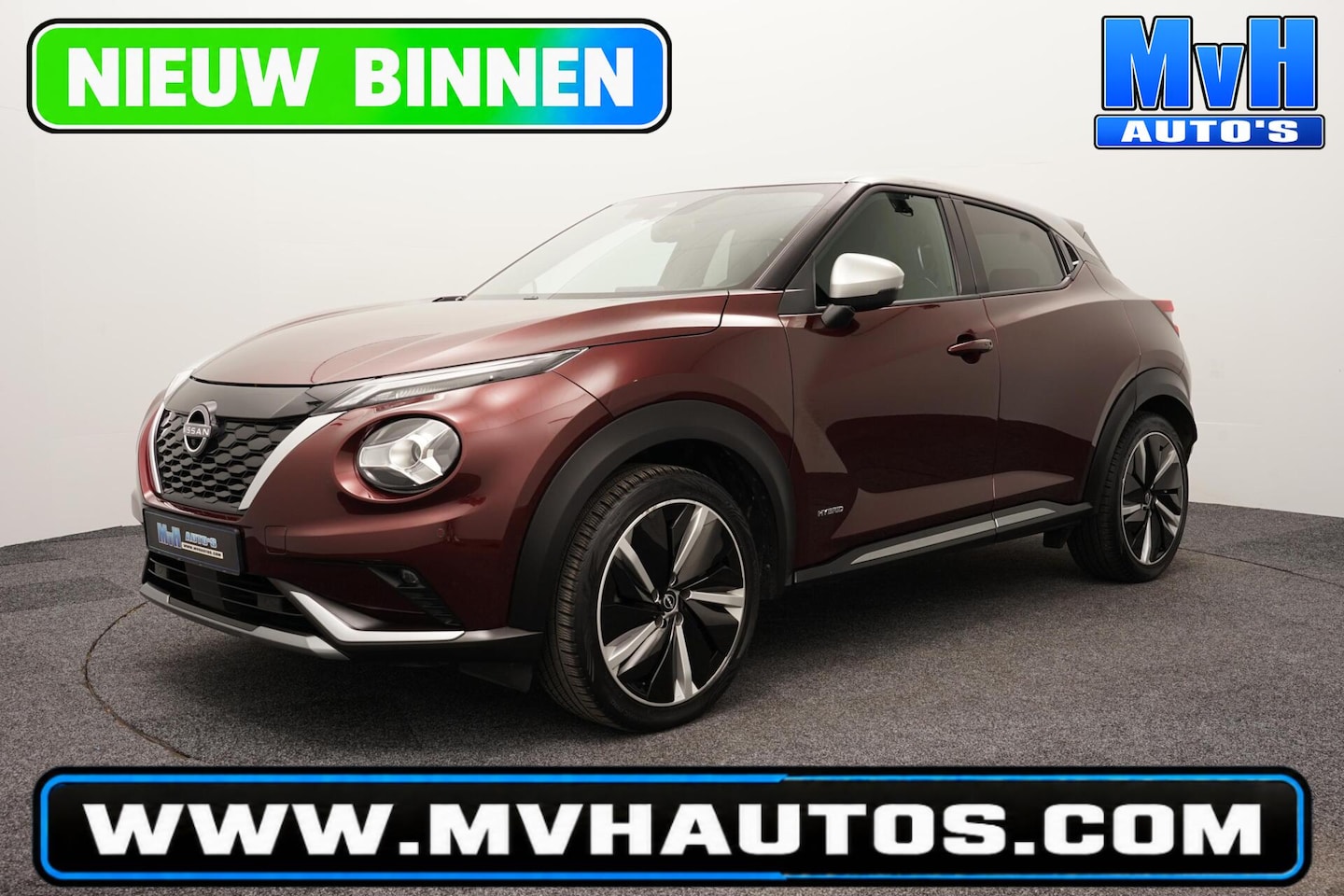 Nissan Juke - 1.6 Hybrid Tekna|TREKHAAK|360°CAM|STOEL/STUUR.VW - AutoWereld.nl