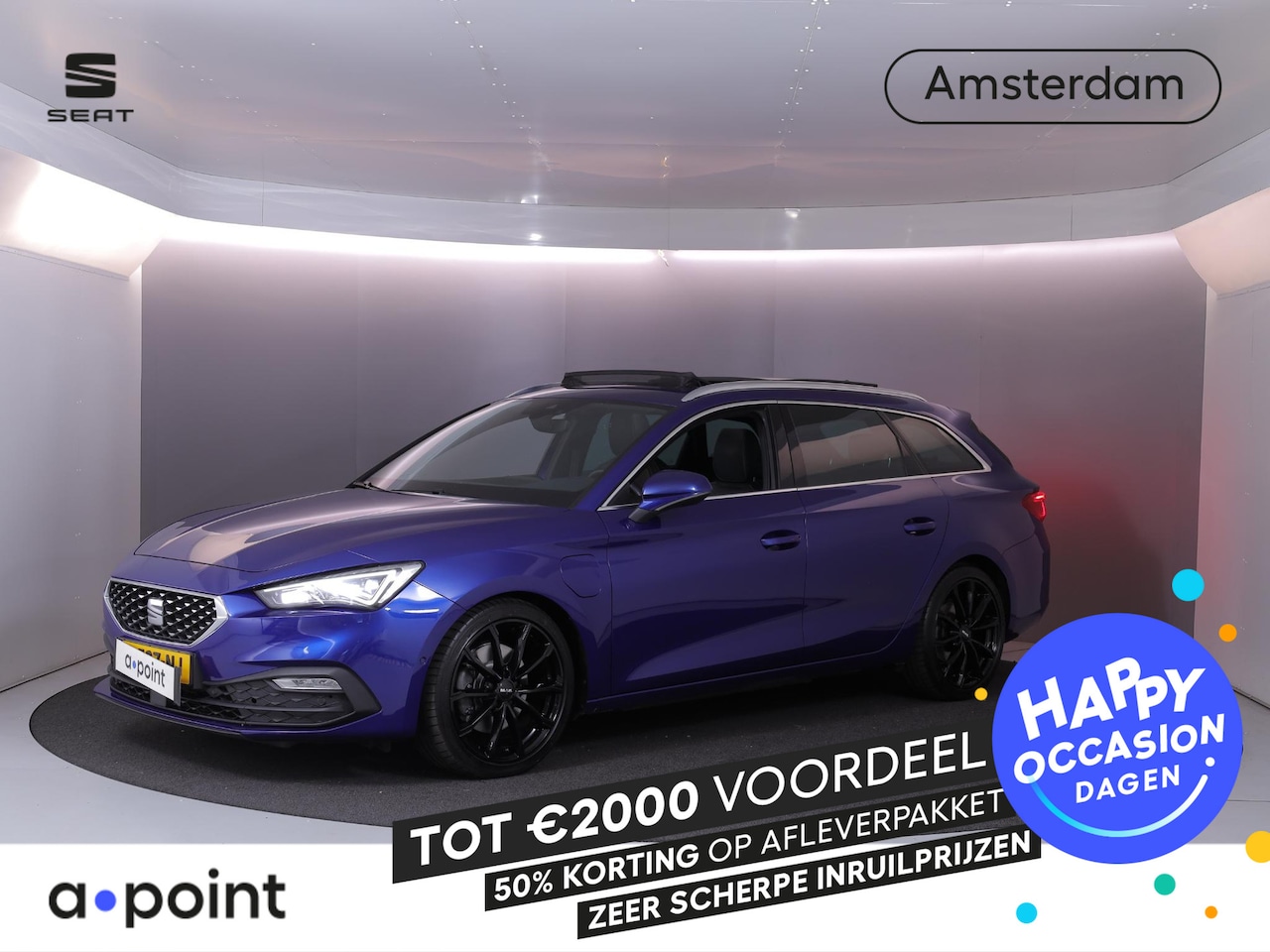 SEAT Leon Sportstourer - 1.4 TSI eHybrid PHEV FR 204pk | Panoramadak | Park Assist | Airco automatisch | Apple Carp - AutoWereld.nl
