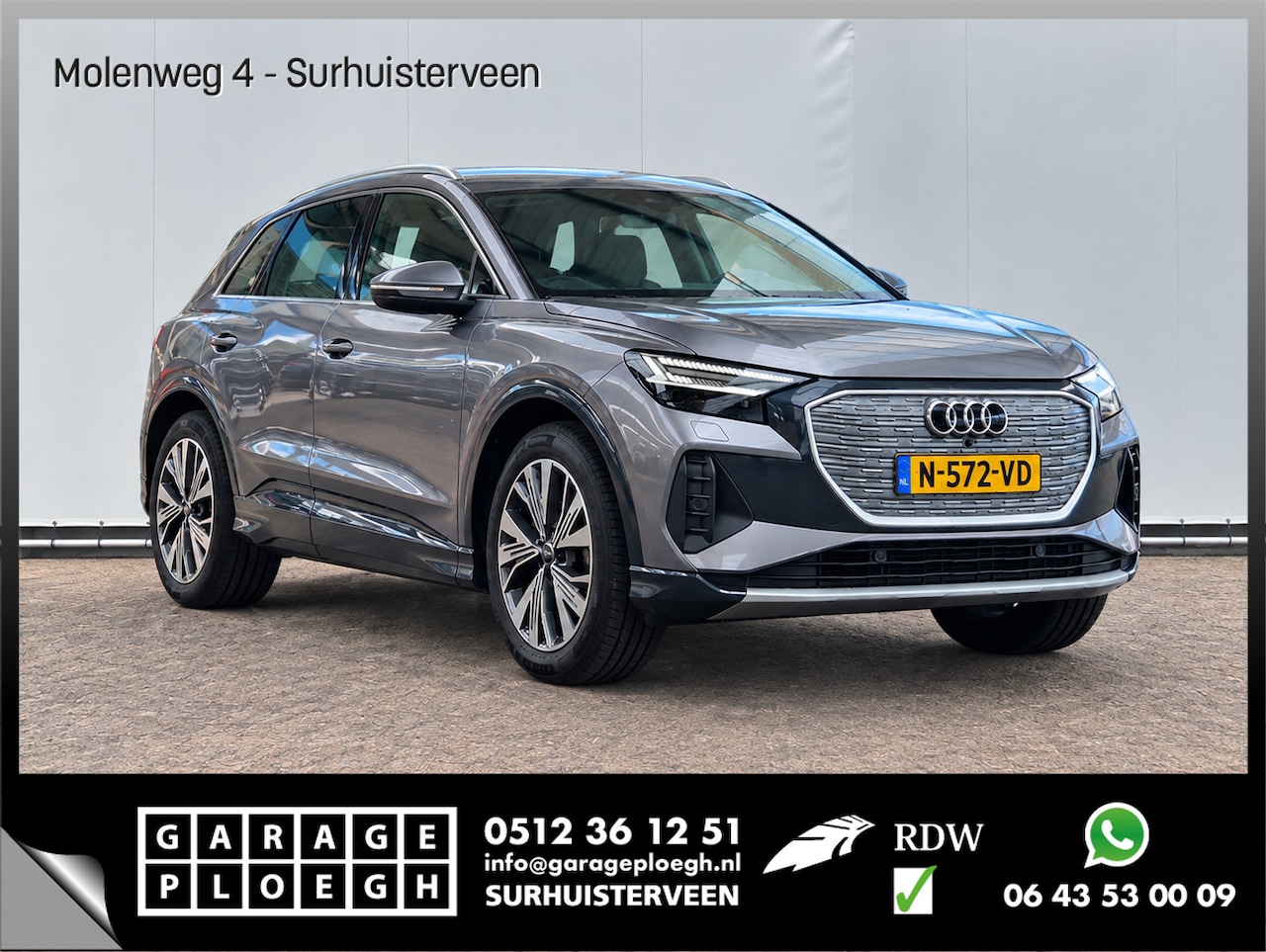 Audi Q4 e-tron - 40 edition 77 kWh Soh 92% Leer Trekhaak Carplay Camera Advanced - AutoWereld.nl