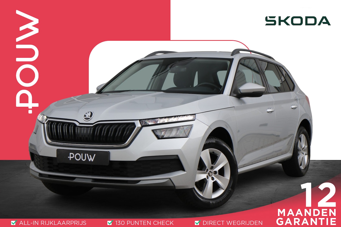 Skoda Kamiq - 1.0 TSI 110pk Ambition | Trekhaak | Smartlink | Parkeersensoren Achter - AutoWereld.nl