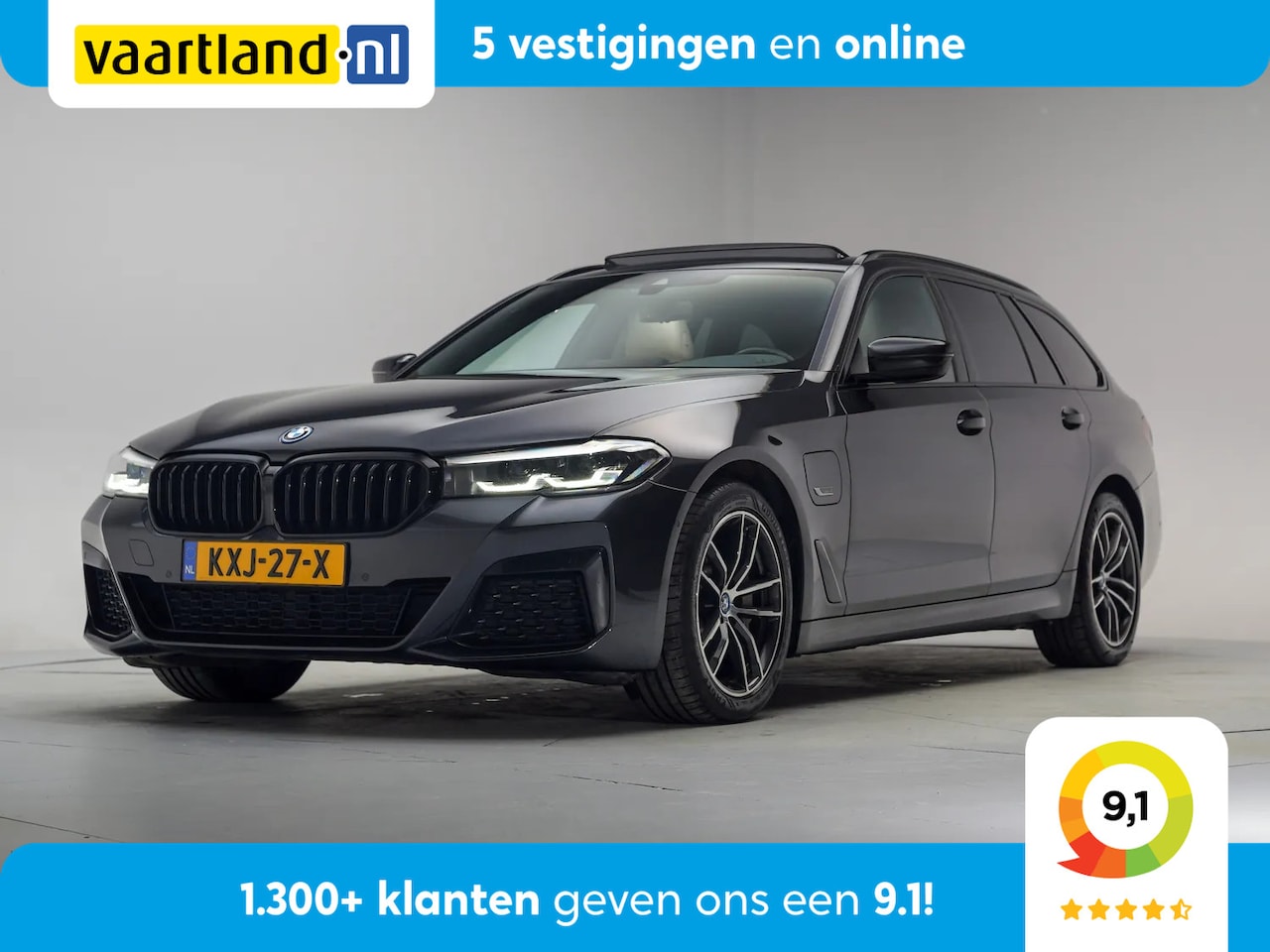 BMW 5-serie Touring - 530e M Sport Shadow [ Panorama Apple/Android Camera Leder ] - AutoWereld.nl