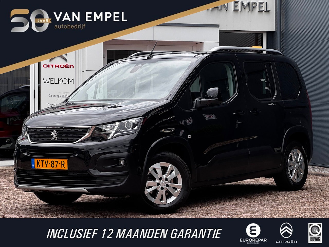 Peugeot Rifter - 1.2 PureTech Allure | Automaat | Trekhaak | Distributieriem vervangen| Camera | Climate Co - AutoWereld.nl