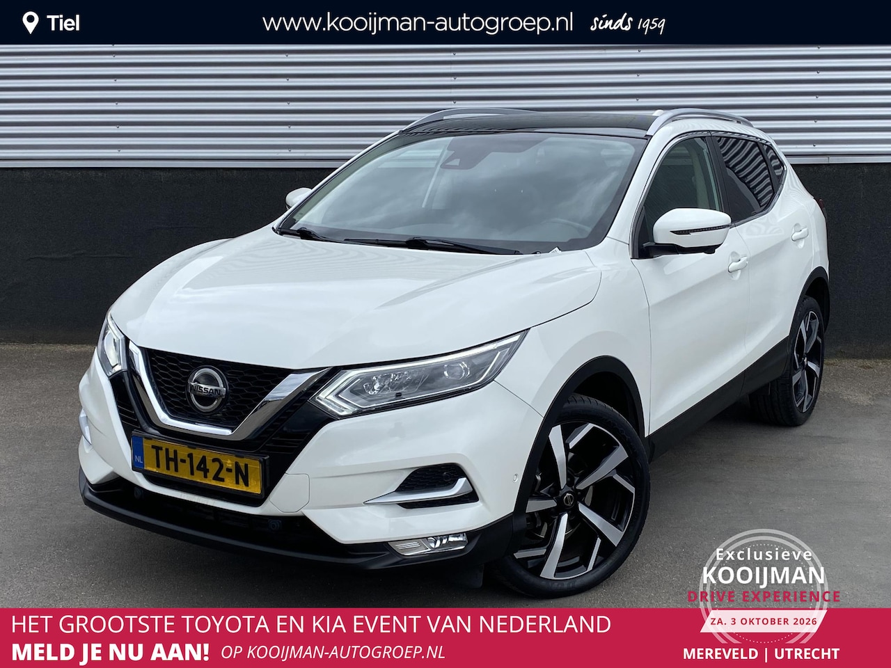 Nissan Qashqai - 1.2 Tekna Automaat, Trekhaak, Panoramadak, 360" Camera, Stoelverwarming, Navigatie, PDC - AutoWereld.nl