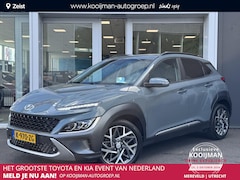Hyundai Kona - 1.6 GDI HEV Premium Sky Trekhaak | Lederen bekleding | Stoelverwarming | Stoelventilatie |