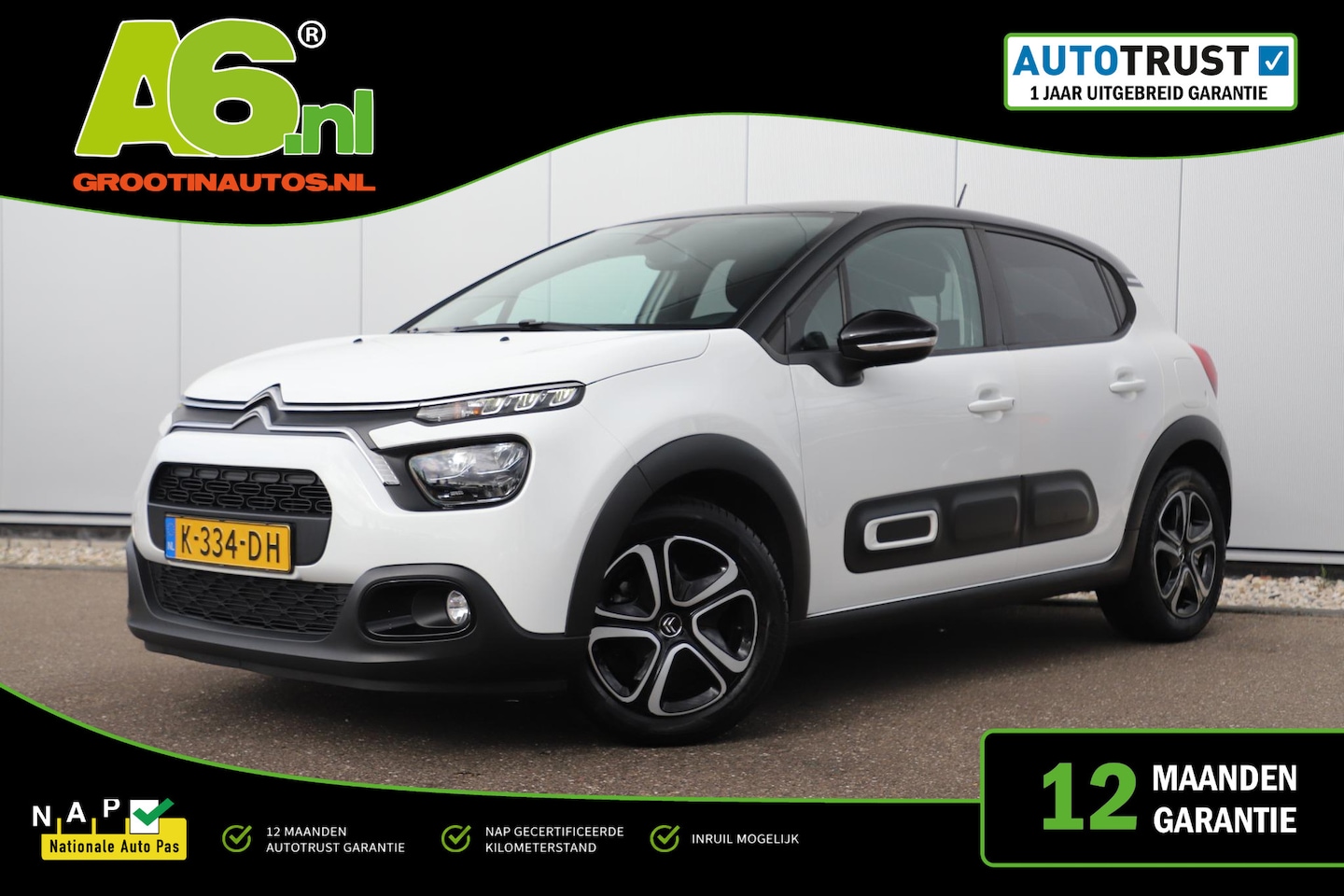 Citroën C3 - 1.2 PureTech Feel Navigatie Carplay Android Climate Cruise Control Rijstrooksensor Parkeer - AutoWereld.nl