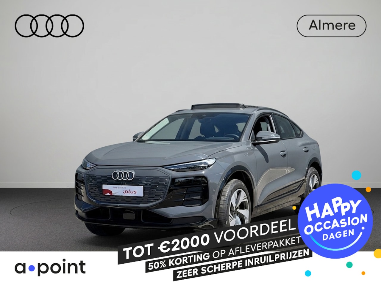 Audi Q6 Sportback e-tron - Advanced edition 83 kWh 252pk | SOH 98,99% | Panoramadak | Verlengde garantie | Navigatie - AutoWereld.nl
