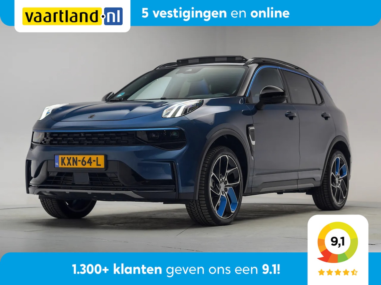 Lynk & Co 01 - 1.5 PHEV MY23 6,6kWh [ Zwarte hemel Pano Navi ] - AutoWereld.nl