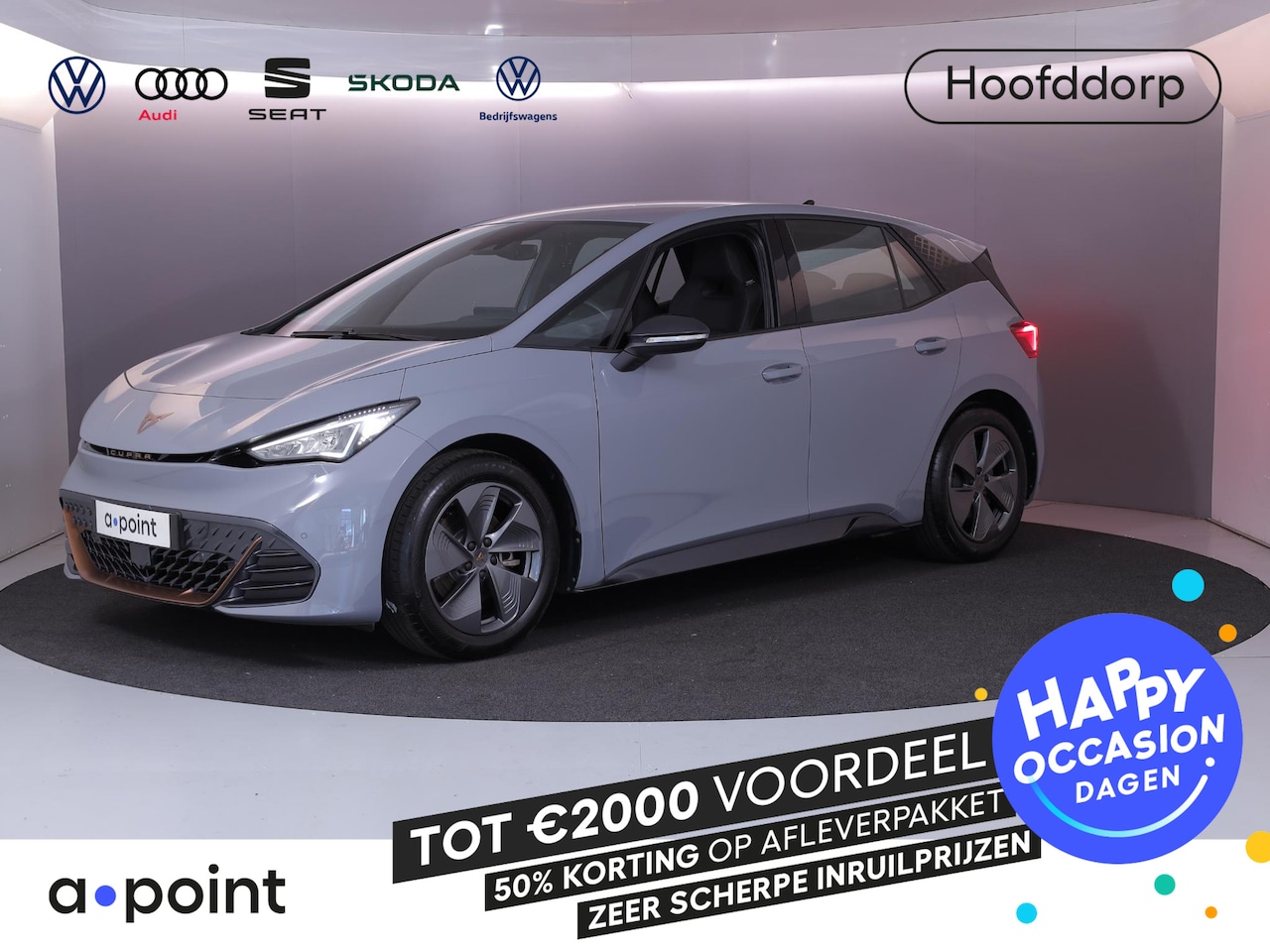 CUPRA Born - Essential 62 kWh 204 pk | Private lease vanaf €612 | Navigatie via App | Parkeersensoren | - AutoWereld.nl