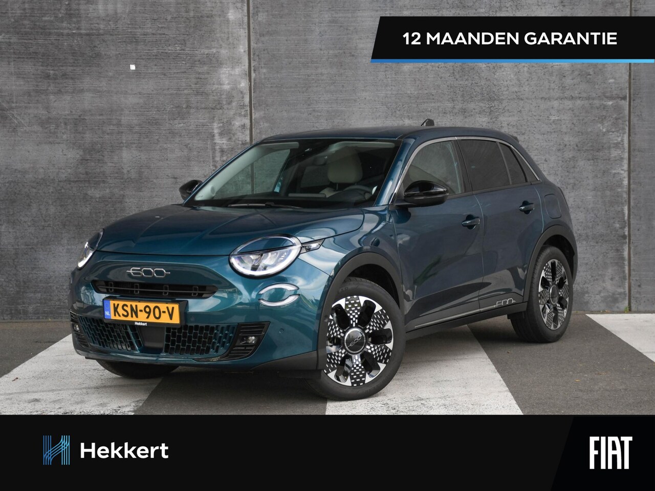 Fiat 600 - La Prima 1.2 Hybrid 110pk Automaat MASSAGE | CAMERA | DAB | NAVI | STOELVERWARMING | DODE - AutoWereld.nl