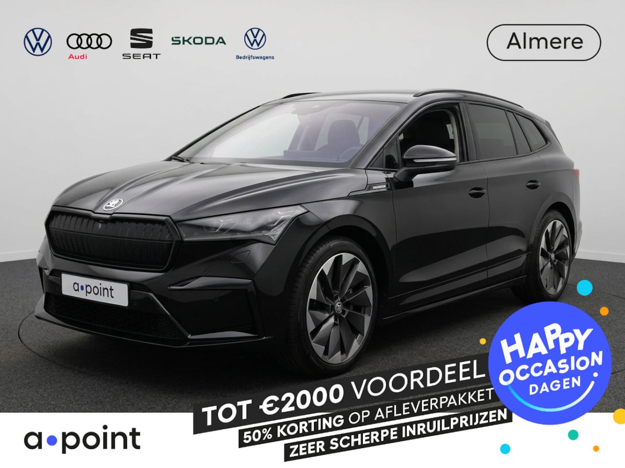 Skoda Enyaq iV - 80 Sportline SOH 90% | 204pk | Navigatie | Parkeercamera | Adaptieve cruise controle | Sto - AutoWereld.nl