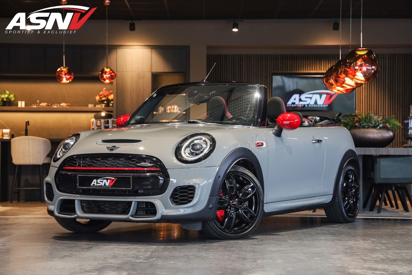 MINI Cabrio - 2.0 John Cooper Works Chili, 231 PK, JCW/Sport/Seats, Head/Up, Adapt.Cruise/Control, DAB, - AutoWereld.nl