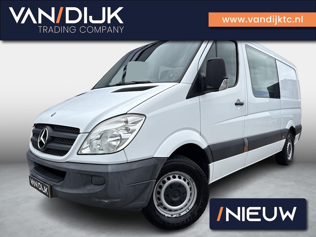 Mercedes-Benz Sprinter - 319 3.0 CDI 366 HD DC ✓3500KG Trekgewicht ✓Automaat ✓6-Persoons ✓Navigatie ✓6-Cilinder ✓Ai - AutoWereld.nl