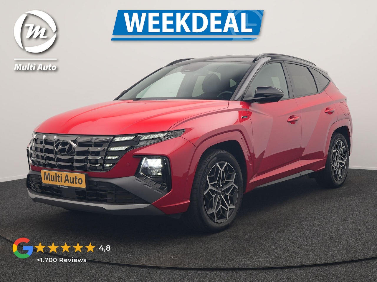 Hyundai Tucson - 1.6 T-GDI N Line 4WD PHEV 265pk Dealer O.H. | Adaptive Cruise | Camera | Alcantara Sportst - AutoWereld.nl