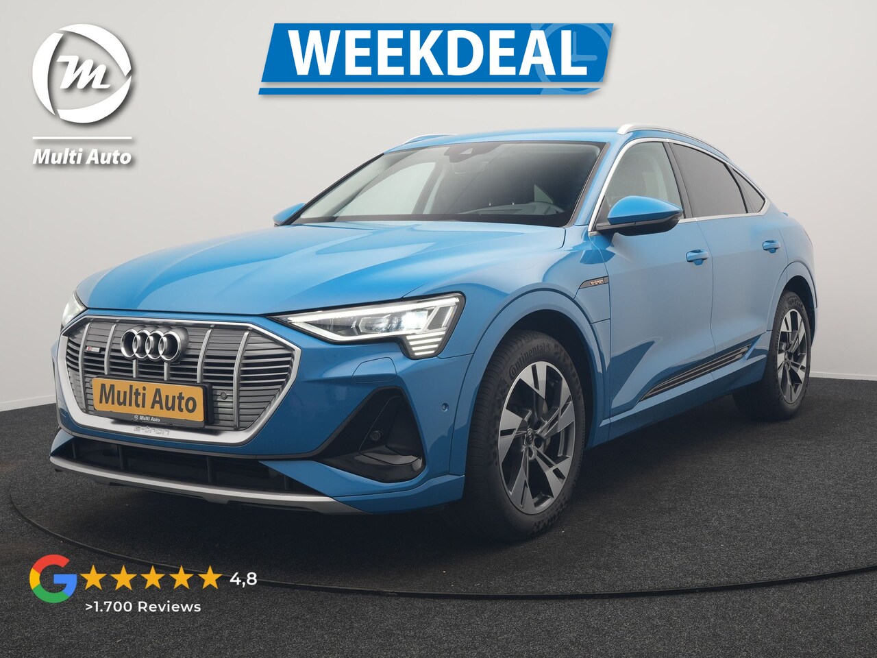 Audi e-tron Sportback - 50 Quattro S Line 71 kWh 313pk Dealer O.H. | Luchtvering | Adaptive Cruise | Nachtzicht | - AutoWereld.nl