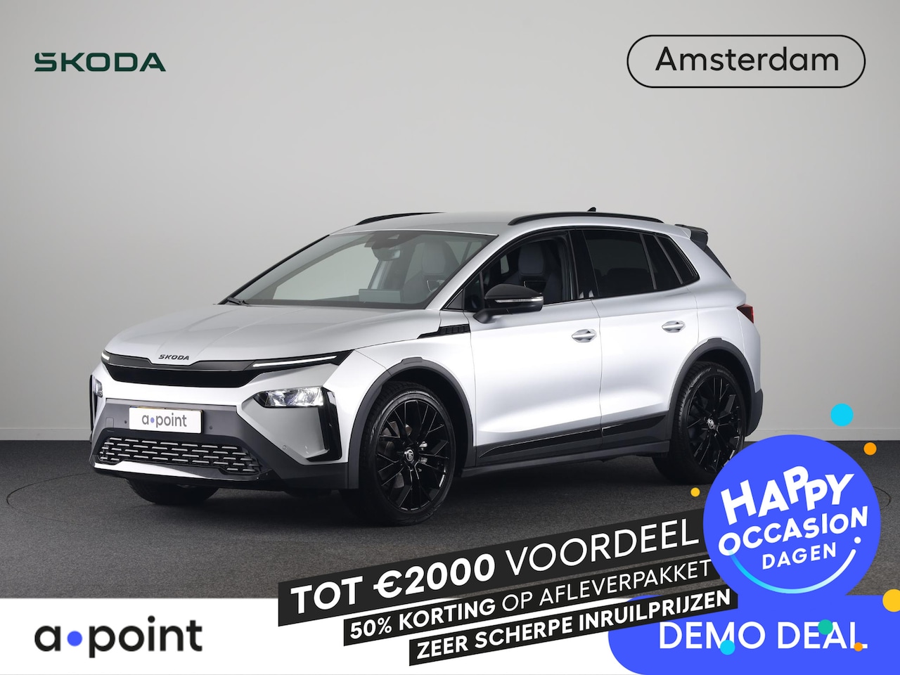 Skoda Elroq - 60 Sportline 204pk | Black Pack | 21 inch | Adaptive Cruise | Blind Spot | Stoelverwarming - AutoWereld.nl