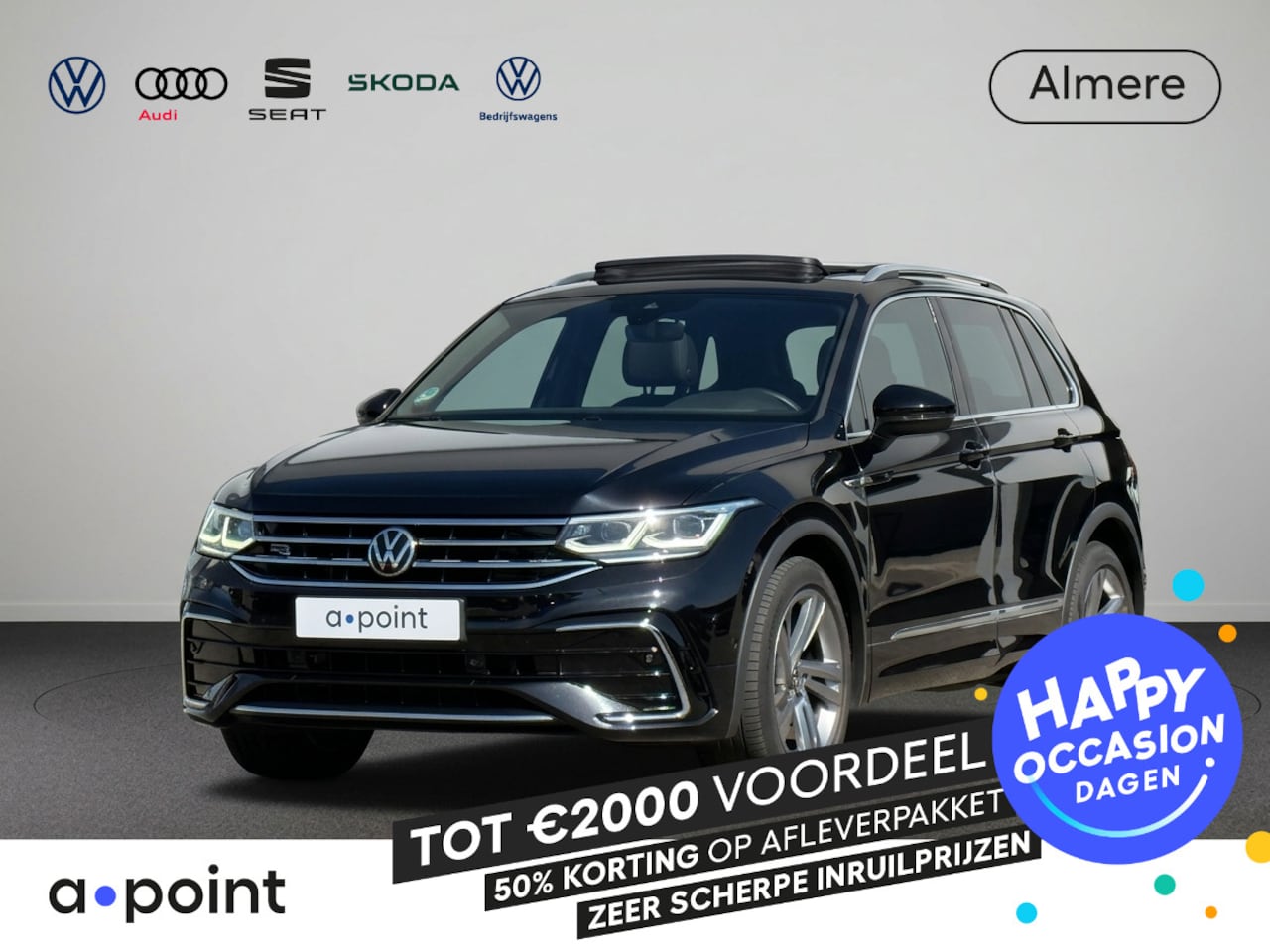 Volkswagen Tiguan - 1.5 TSI R-Line Business+ | Panoramadak | Matrix lampen | Dodehoek Detectie | Keyless | Win - AutoWereld.nl