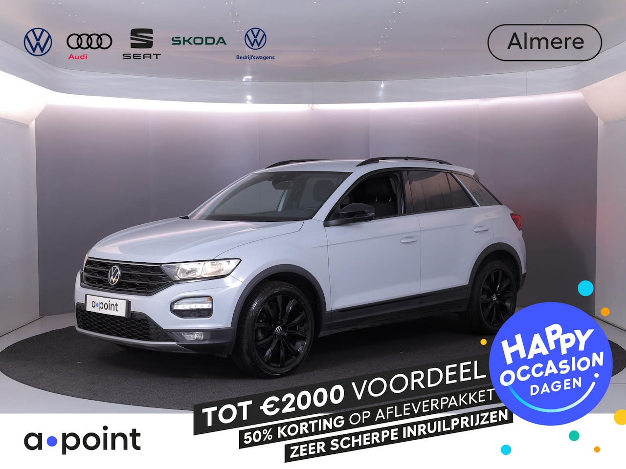 Volkswagen T-Roc - 1.5 TSI Sport 150 pk Automaat (DSG) | Navigatie via App | Parkeersensoren | Autom. airco | - AutoWereld.nl