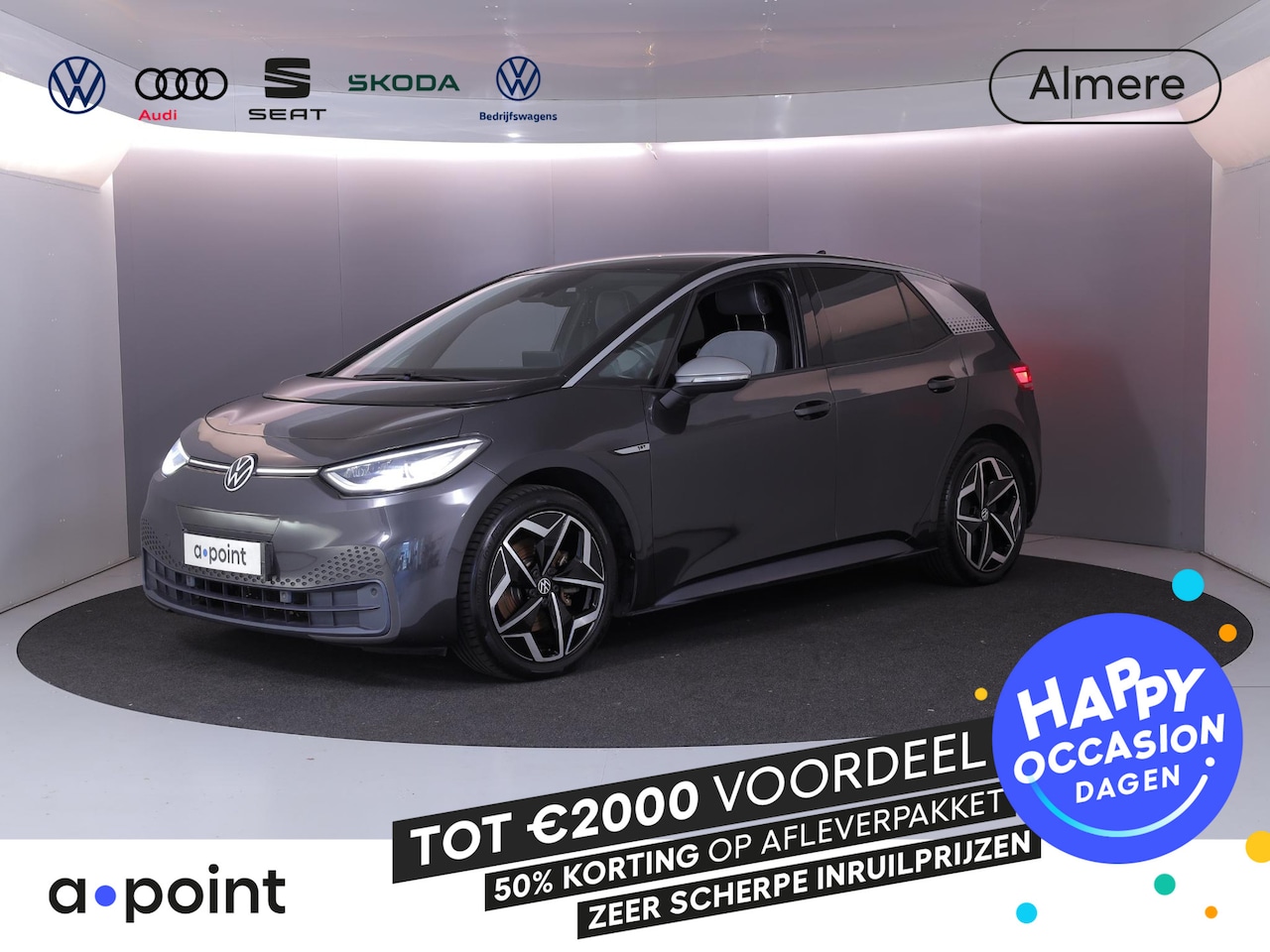 Volkswagen ID.3 - First Plus 58 kWh SOH 91,38% |204 pk | Navigatie | Parkeersensoren | Achteruitrijcamera | - AutoWereld.nl