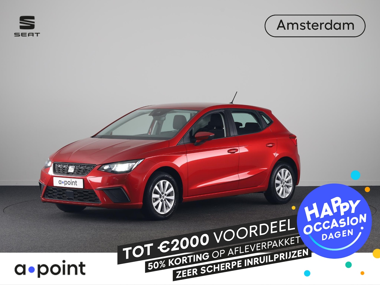 SEAT Ibiza - 1.0 EcoTSI Style 95 pk | Navigatie via App | Parkeersensoren achter | Autom. airco | Cruis - AutoWereld.nl