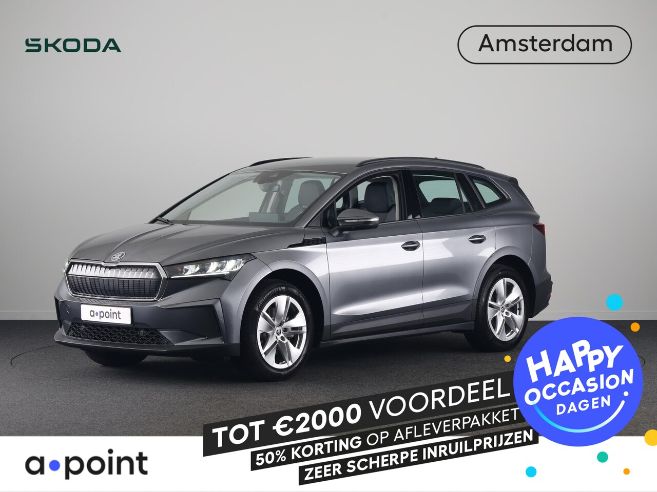 Skoda Enyaq iV - 50 Selection 170 pk | SoH 100% | Navigatie | Parkeersensoren | Achteruitrijcamera | Lichtm - AutoWereld.nl