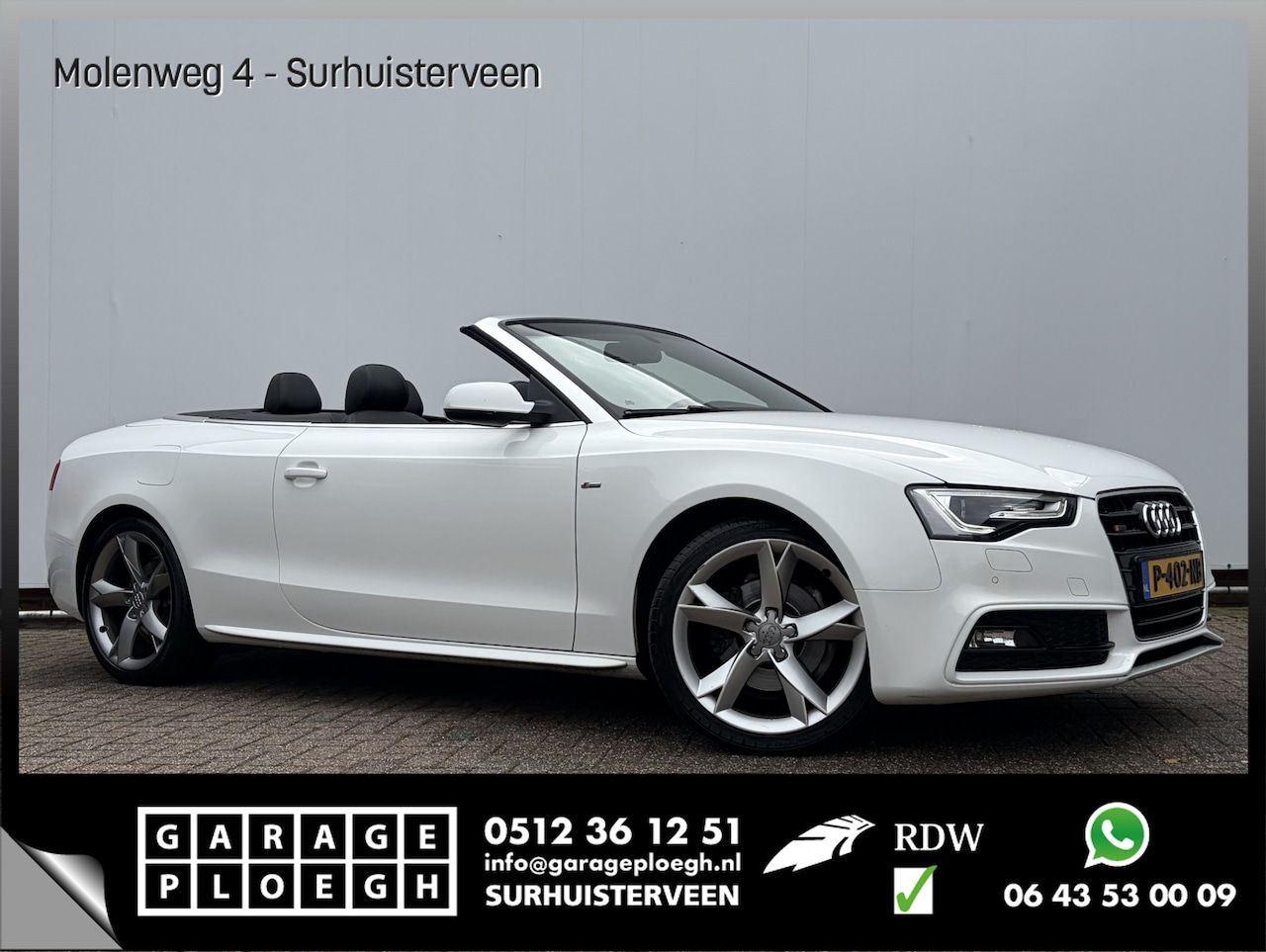 Audi A5 Cabriolet - 1.8 TFSI Pro Line S Open Days Leer Sport - AutoWereld.nl