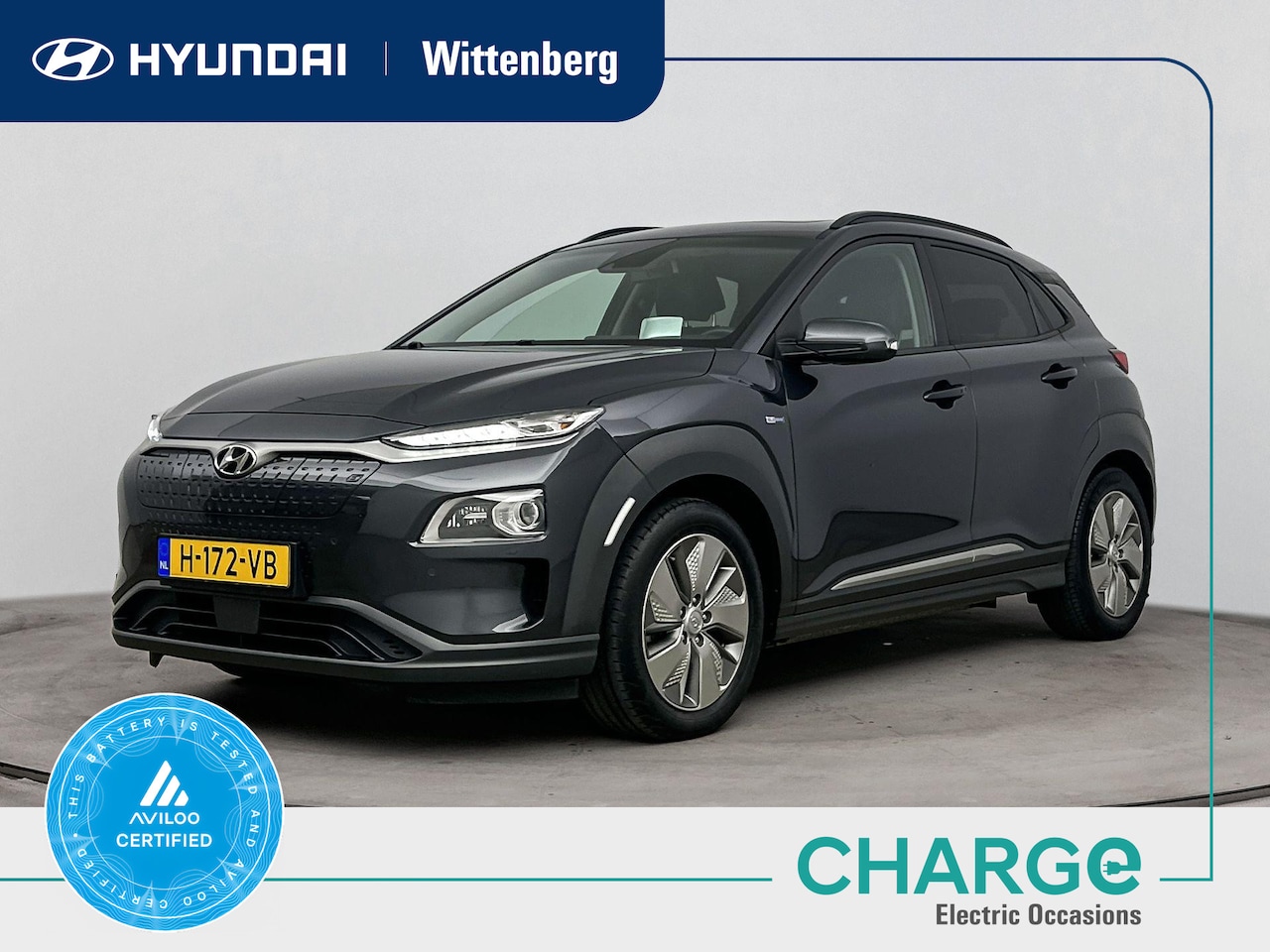 Hyundai Kona Electric - EV Premium Sky 64 kWh | SoH 95% | WLTP 484km | 3-fasen | Warmtepomp | Schuifdak | Stoelven - AutoWereld.nl