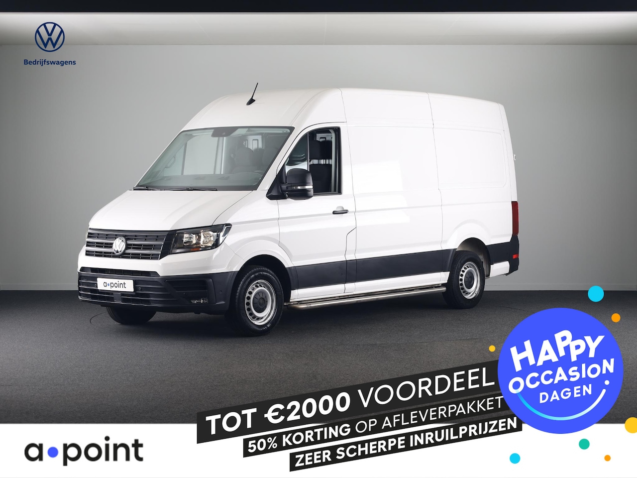 Volkswagen Crafter - 35 2.0 TDI L3H3 Highline EURO VI 140 pk Automaat | Verlengde garantie | Navigatie | Trekha - AutoWereld.nl