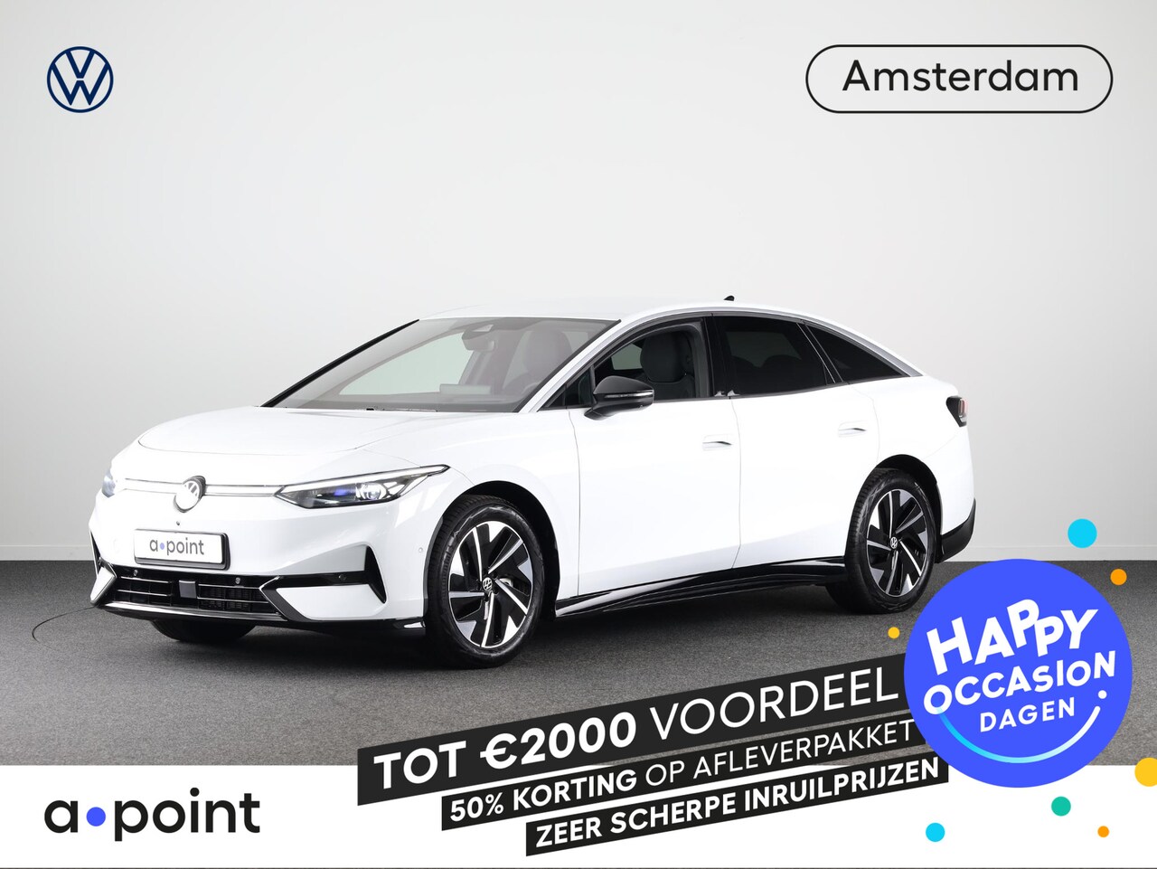 Volkswagen ID.7 - Pro Business 77 kWh accu, 210 kW / 286 pk Limousin | Navigatie | Camera | Elektrische klep - AutoWereld.nl