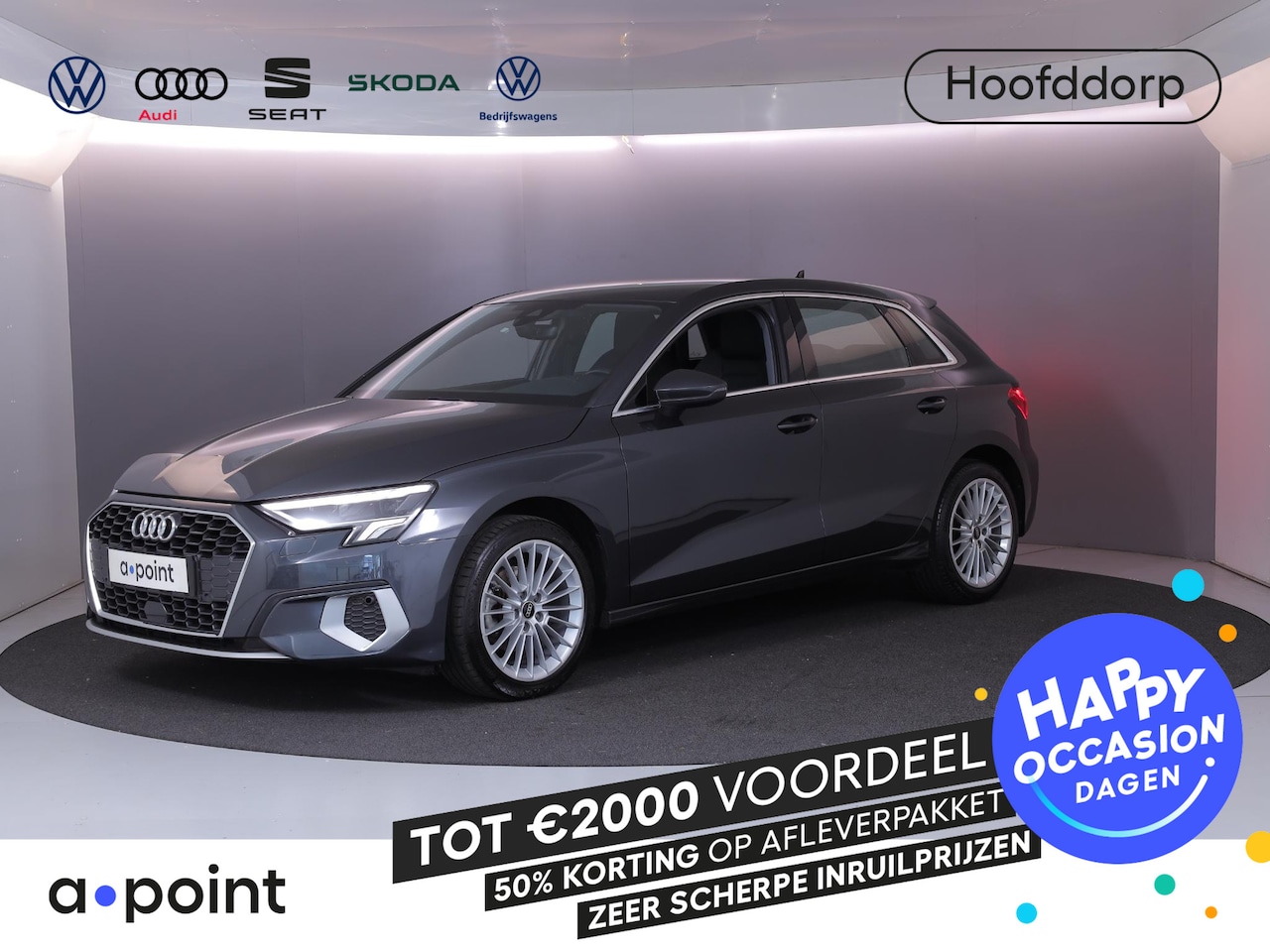 Audi A3 Sportback - 30 TFSI Advanced edition 110 pk S-tronic | Navigatie | Trekhaak | Parkeersensoren achter | - AutoWereld.nl