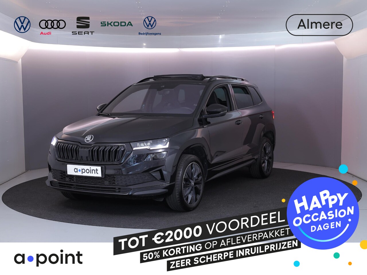 Skoda Karoq - 1.5 TSI ACT Sportline Business 150 pk Automaat (DSG) | Verlengde garantie | Navigatie | Pa - AutoWereld.nl