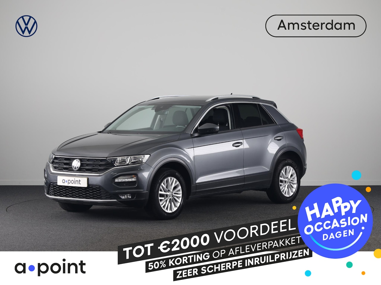 Volkswagen T-Roc - 1.0 TSI 115PK | ECC airco | Parkeersensoren | Extra getint glas - AutoWereld.nl