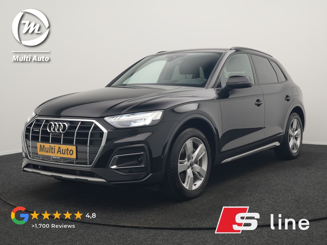 Audi Q5 - 50 TFSI e S Line FACELIFT PHEV 300pk Dealer O.H. | Luchtvering | Adaptive Cruise | Matrix - AutoWereld.nl