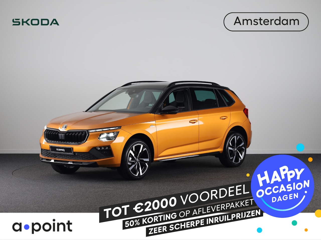 Skoda Kamiq - Monte Carlo 1.0 TSI 115 pk 7 versn. DSG | 18 inch | Blind Spot | Navigatie | Adaptive Crui - AutoWereld.nl