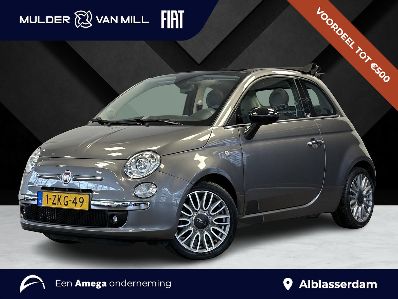 Fiat 500 C - Cult 0.9 TwinAir Turbo 80pk | LEDER | XENON | INTERSCOPE SOUND SYSTEM | OPEN DAK | ISOFIX - AutoWereld.nl